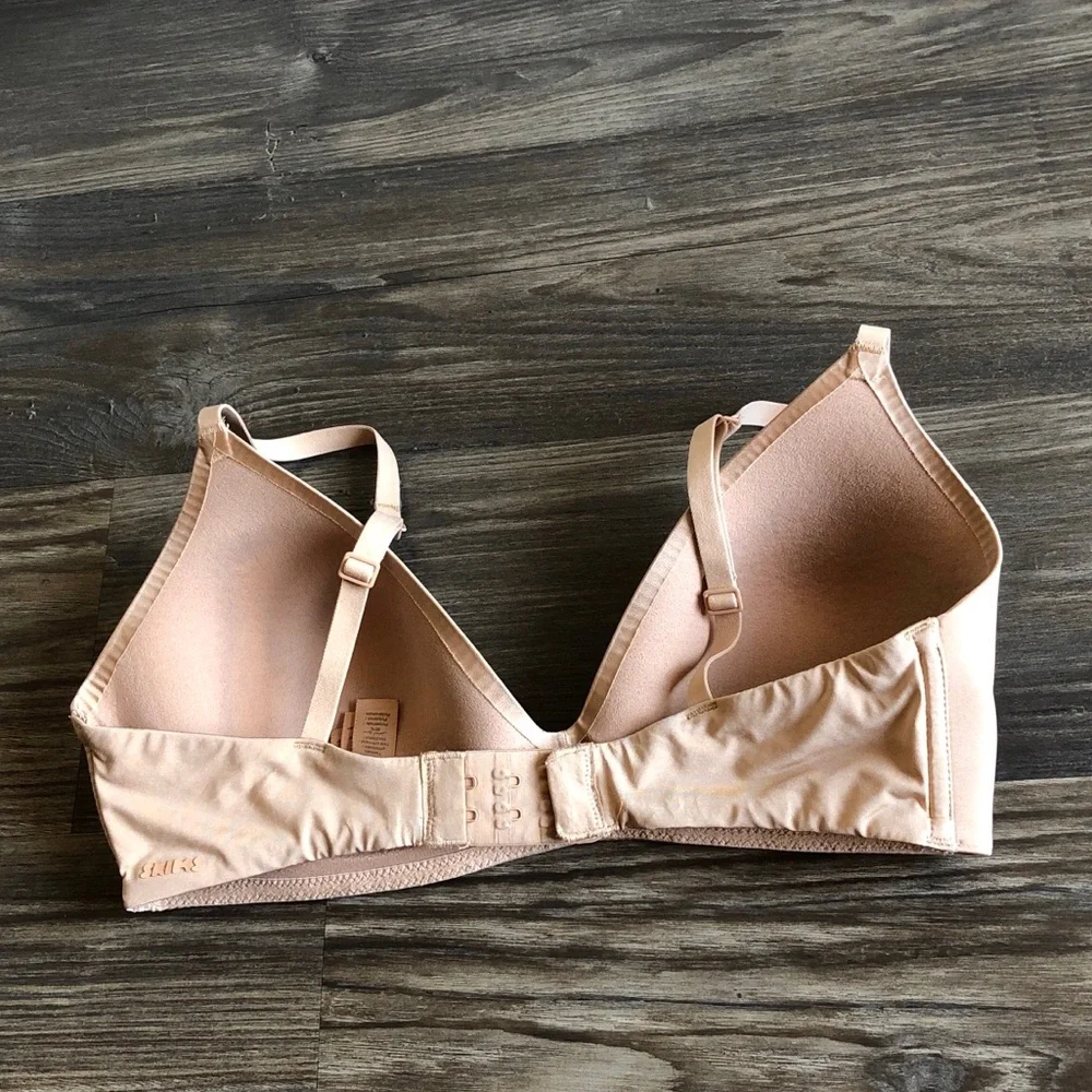 Skims Wireless Form Demi T Shirt Bra Nude Tan 34C - Picture 5 of 12